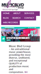 Mobile Screenshot of musicblvdgroup.com