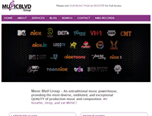 Tablet Screenshot of musicblvdgroup.com